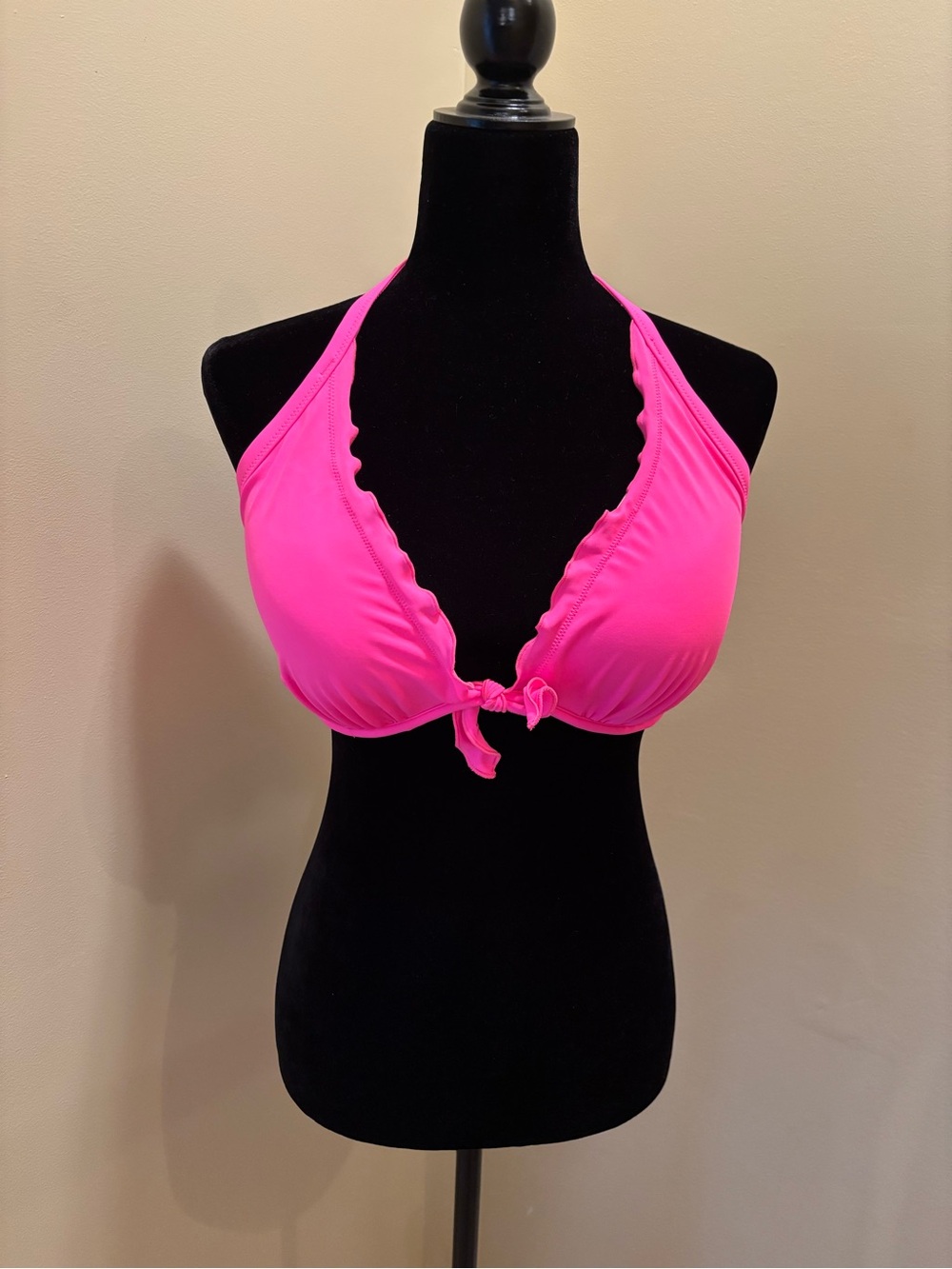 Victoria's Secret Hot Pink Halter Bikini Top